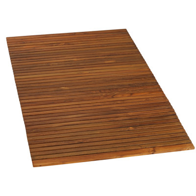 Loon Peak® Schacher Teak Bath Mat & Reviews | Wayfair